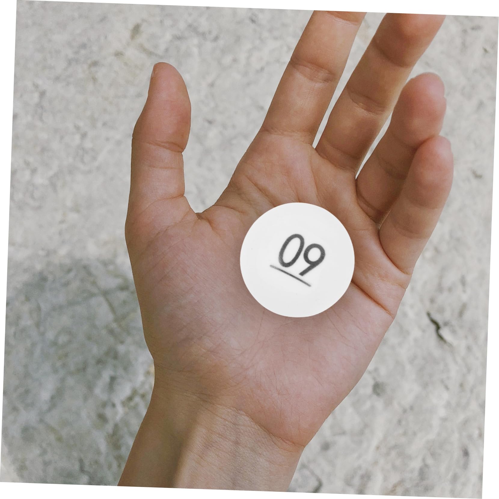 Garneck 50pcs Raffle Drawing Balls Numbered Raffle Game Balls for Bingo Seamless Plastic for Home Party