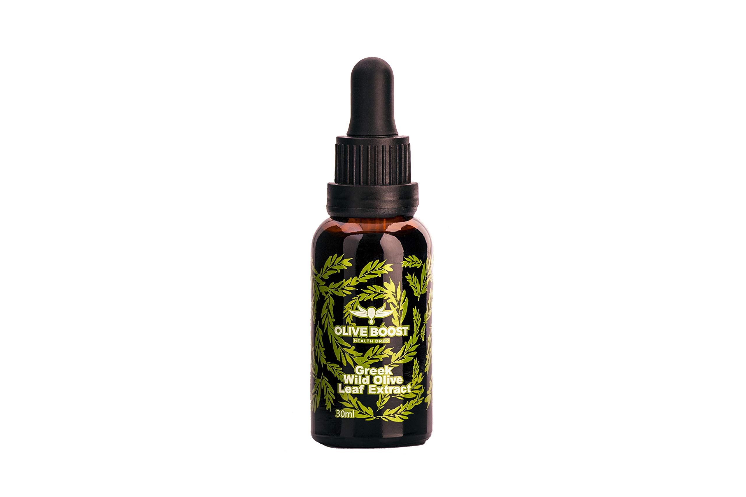 Olive Boost - Olivenblattextrakt, 100% natürlich, hergestellt in Griechenland, ohne Zusatzstoffe, reich an Polyphenolen und Antioxidantien, hochdosiert, flüssig