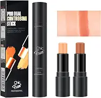Bastão de Contorno e Iluminador 2 em 1, Chic Fun (#03, 2 Em 1)