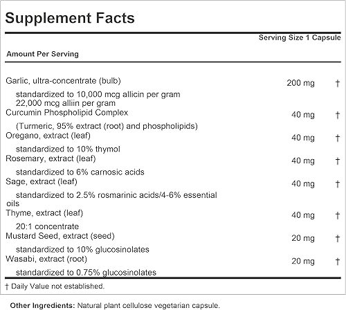 Miniatura 2 de ANDREW LESSMAN Spice of Life 240 Cápsulas  Ocho extractos científicamente establecidos, concentrados. Especias que promueven la salud. Ajo,