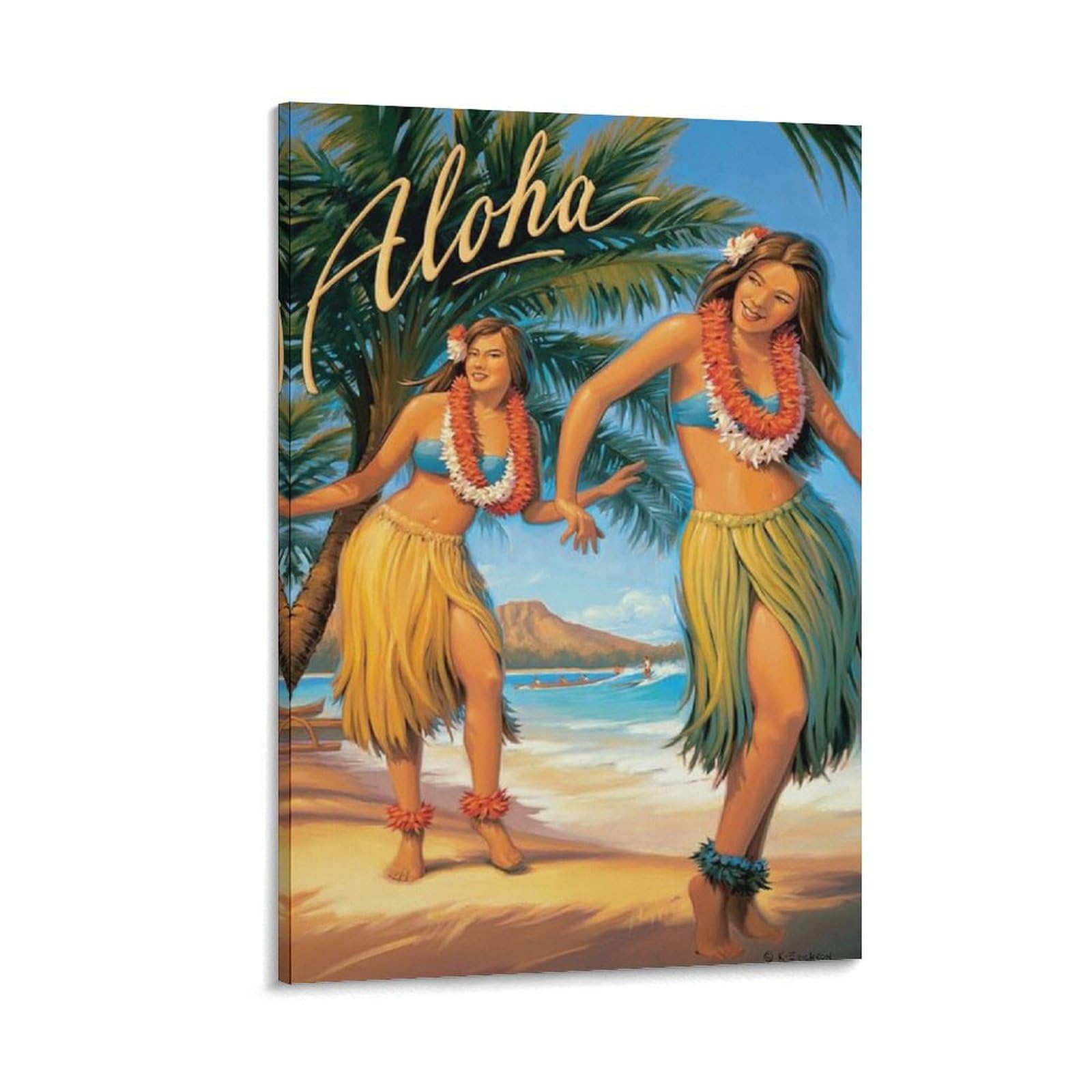 Amazon.co.jp: ハワイのフラダンサー – ビンテージスタイルハワイアン