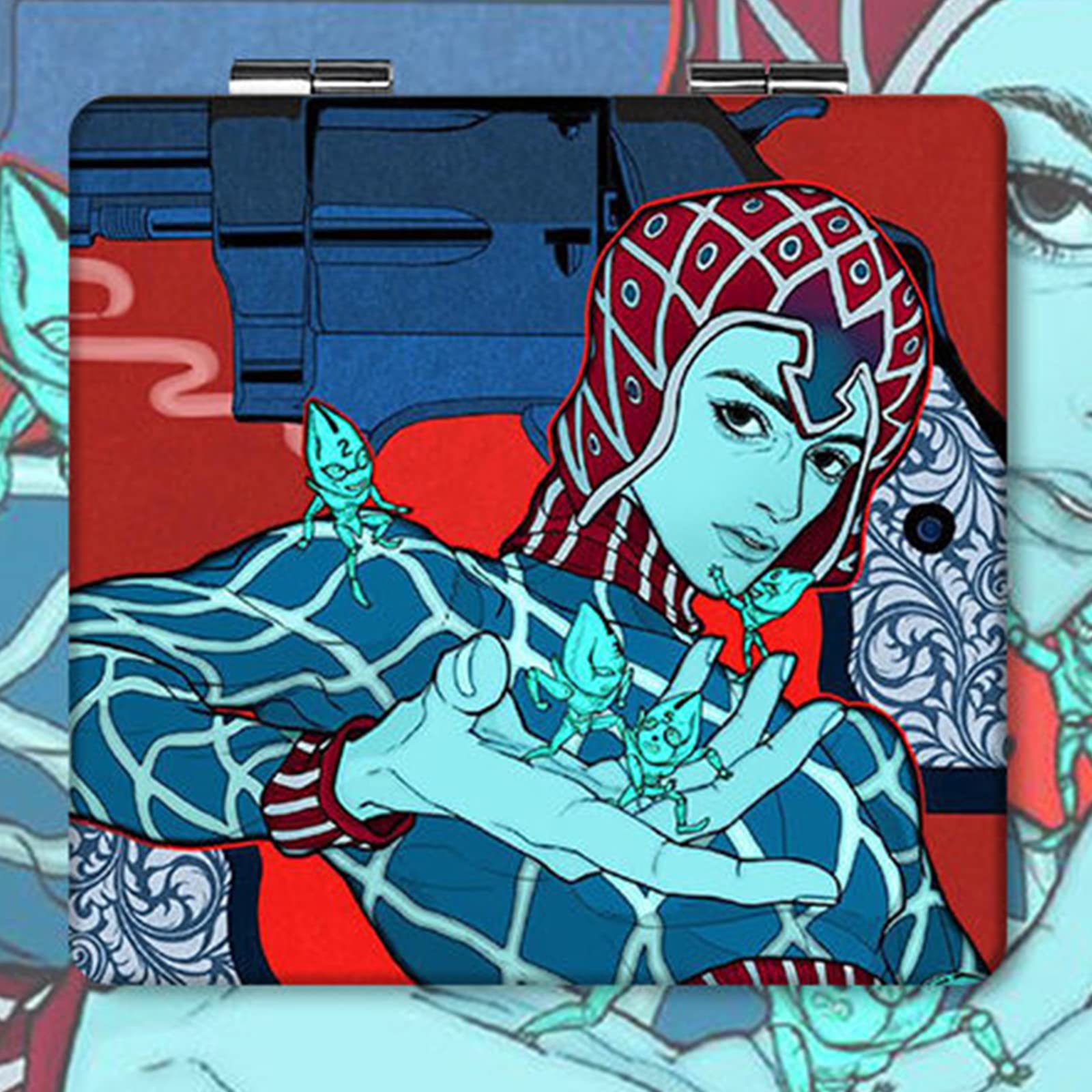 JOJO x 泊一コラボアイテム コンパクトミラー | VISUALWORKS.CO.JP