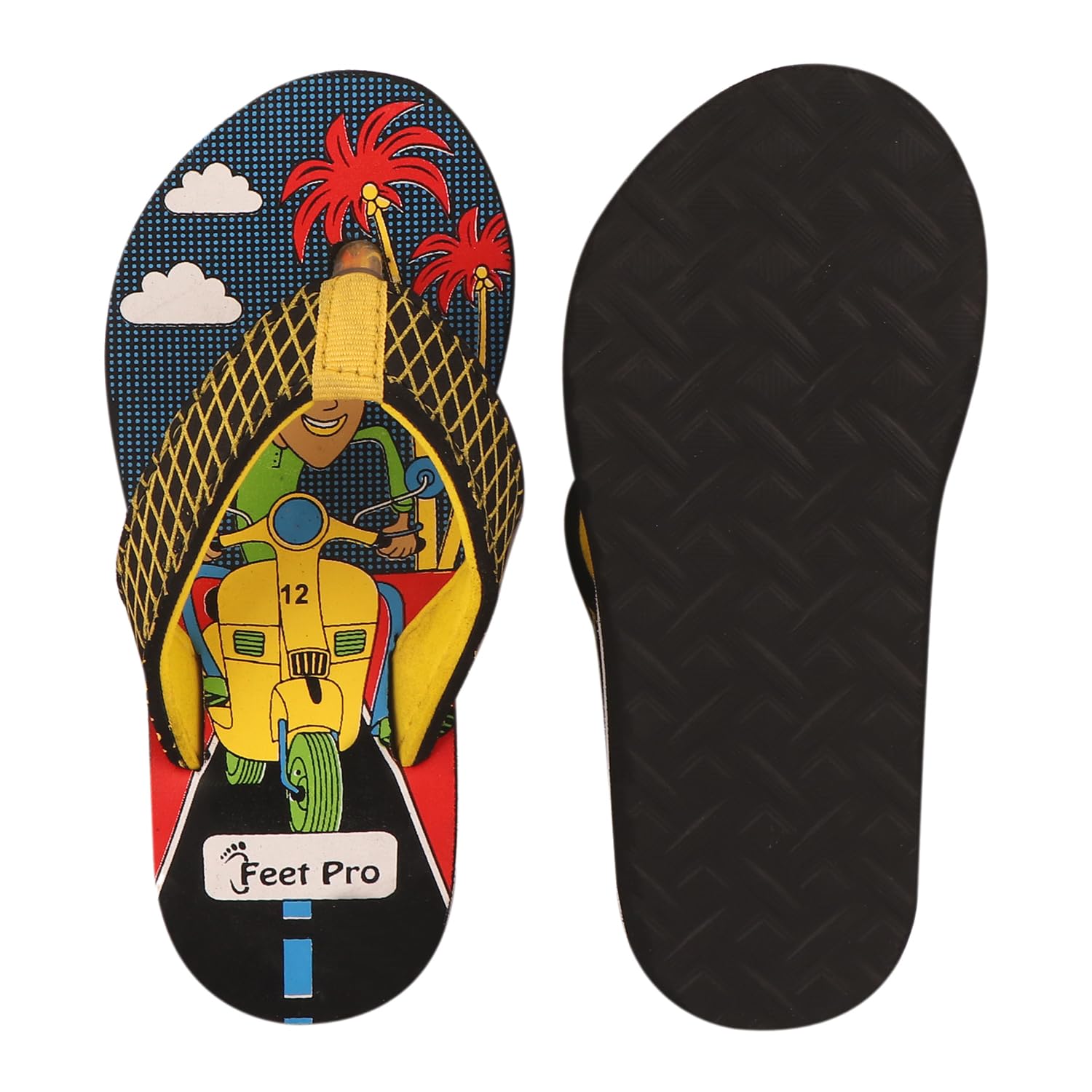 Feet Pro Unisex Child Chappal For Kids, Soft Comfortable Indoor & Outdoor Kids Slippers For Boys & Girls, Cute Cartoon Chappals For Kids, Non-Slip Slide Home Casual Kids Flip-Flop (B0DCCJZK4K) Amazon Price History, Amazon Price Tracker