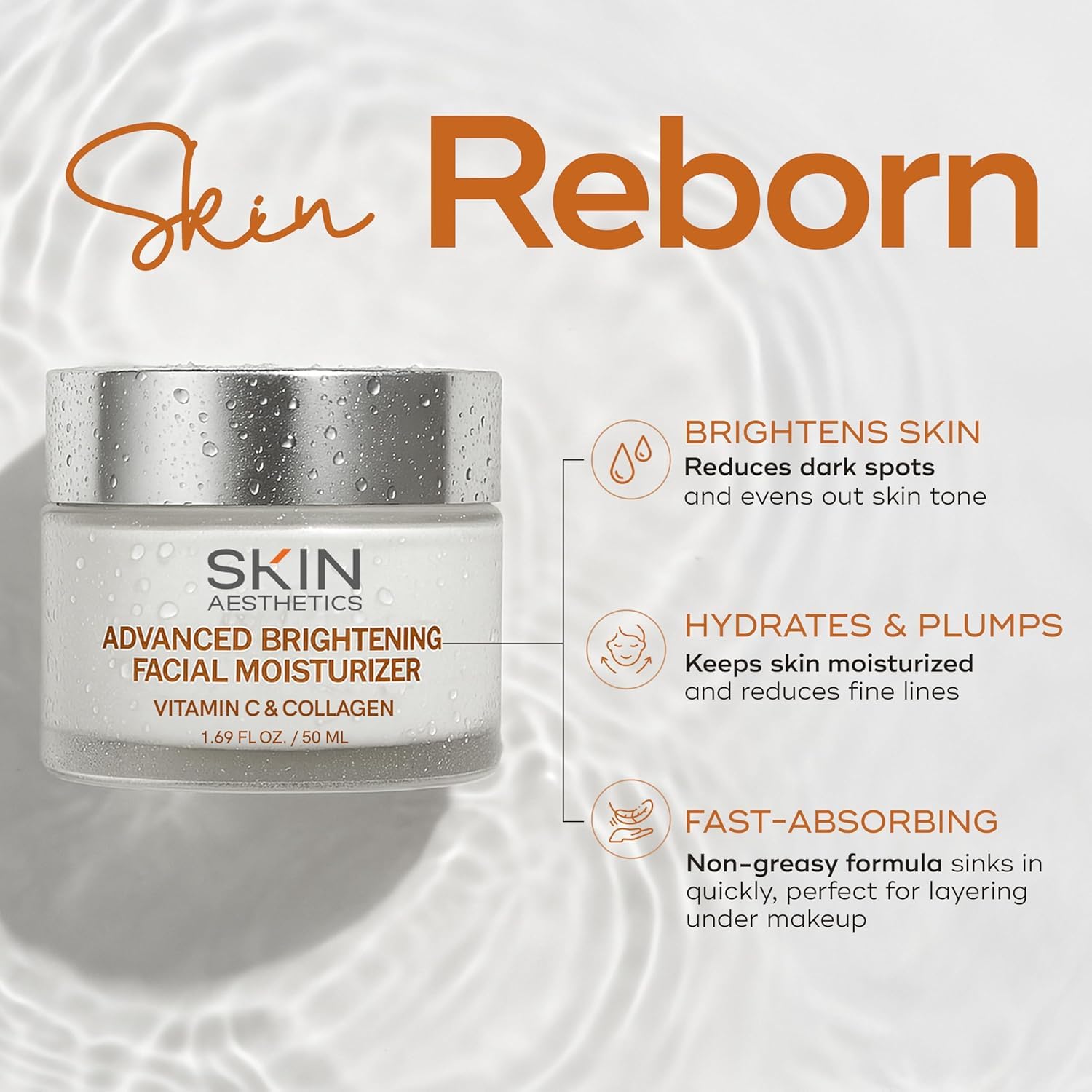 Vitamin C & Collagen Face Moisturizer - Anti-Aging, Hydrating, Fine Lines & Wrinkles, Brightening - Dermatologist Tested Korean Skincare - Clean Beauty, Cruelty-Free - Duo Pack - Image 2