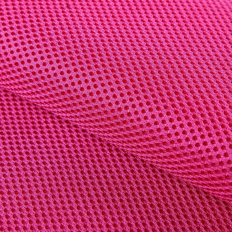 1MX1.6M Breathable Sandwich Mesh Three Layer 3D Cloth Sandwich Mesh Fabric Elastic Mesh Cloth Air Bed Fabric Sofa Raw Material (Rose Red)