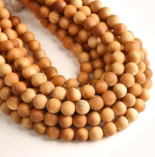 Vista 61 de Hixhro 120 cuentas de madera sueltas de wengué africano natural de 0.236 pulgadas para fabricación de joyas con cordón elástico de cristal y cuentas