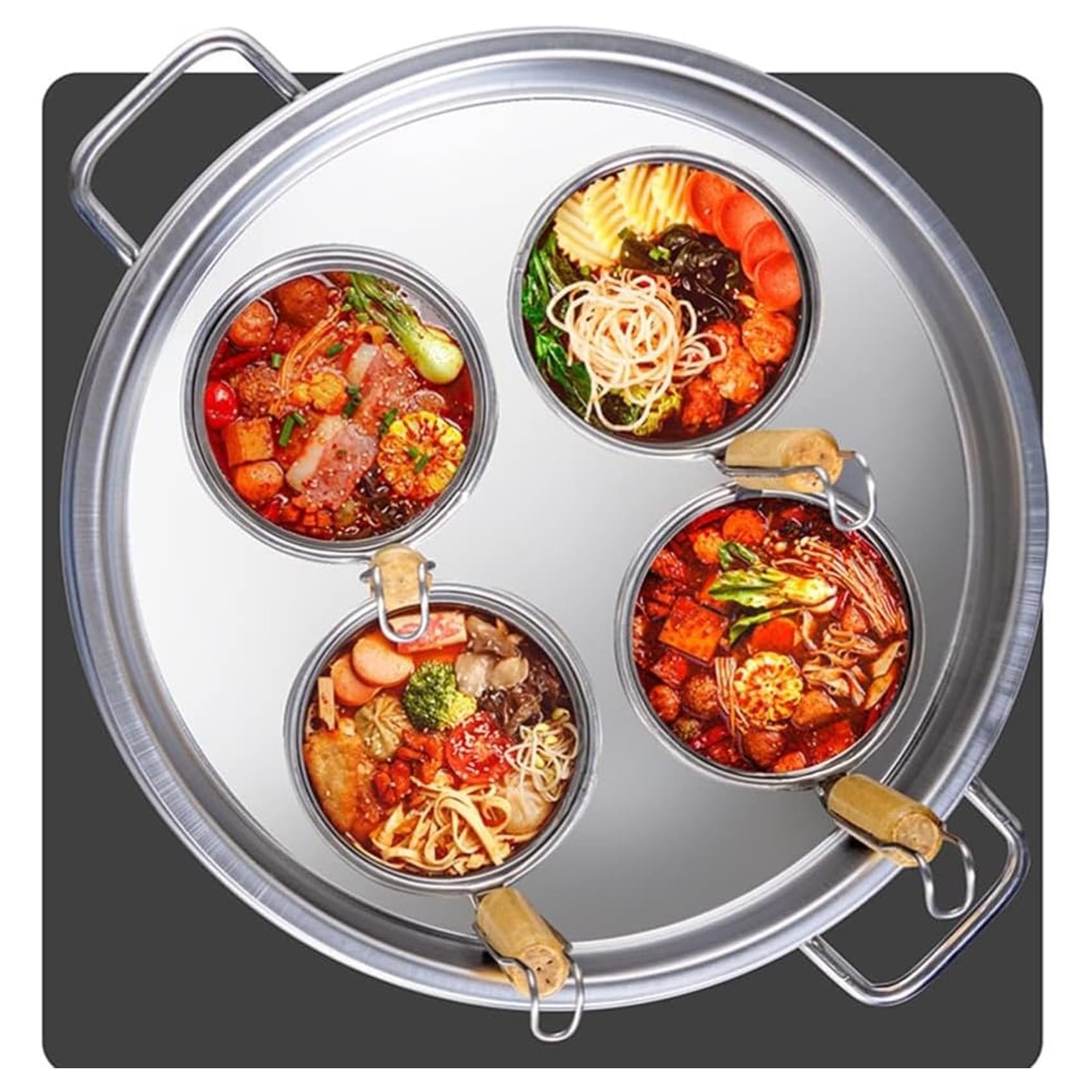 ステンレス鍋とストレーナーセット 23x36cm　麺茹で用鍋　てぼ3個付 Amazon｜パスタ鍋 鍋 麺茹で そうめん 器 茹麺鍋セット ステンレス