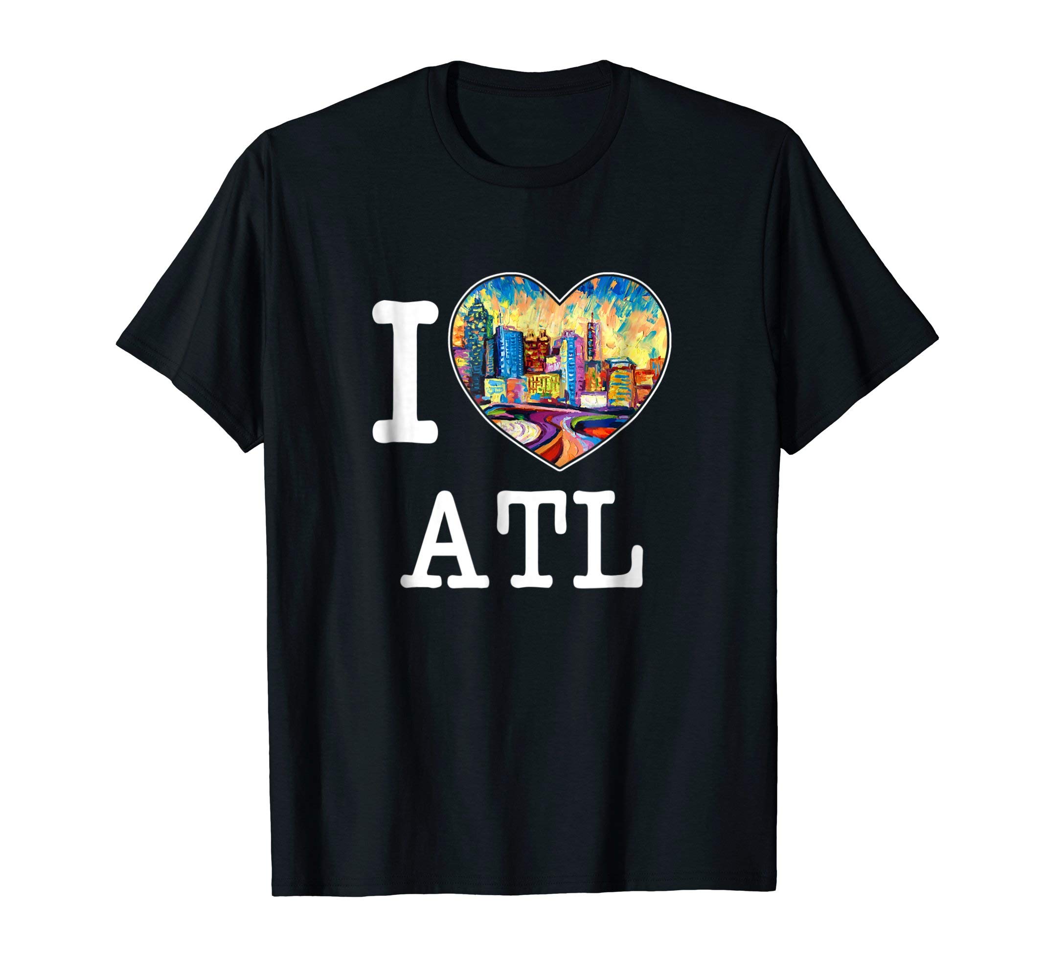 Impala ApparelI Love Atlanta Georgia ATL Peach State Skyline T Shirt
