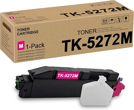TK5272 TK-5272 TK-5272M 1T02TVBUS0 Toner Cartridge Replacement for Kyocera ECOSYS M6235cidn1102V02US1 M6635cidn 1102V12US1 P6230cdn 1102TV2US1 Toner Kit Printer1 Pack, Magenta