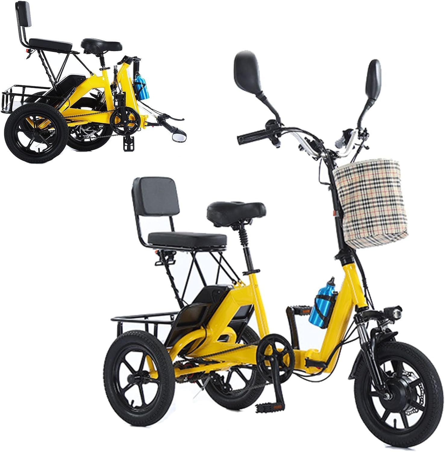 Amazon.co.jp: 大人の折りたたみ電動三輪車電源アシスト三輪車リチウム