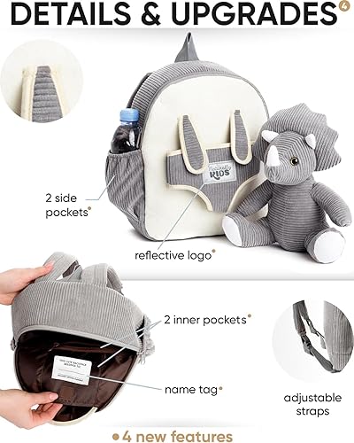 Miniatura 154 de Naturally KIDS - Juguetes de unicornio para niños y niñas de 2 a 3 años, regalos de cumpleaños, mochila de unicornio para niños pequeños 03 Unicornio