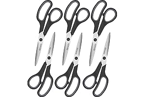 8" All Purpose Black Scissors