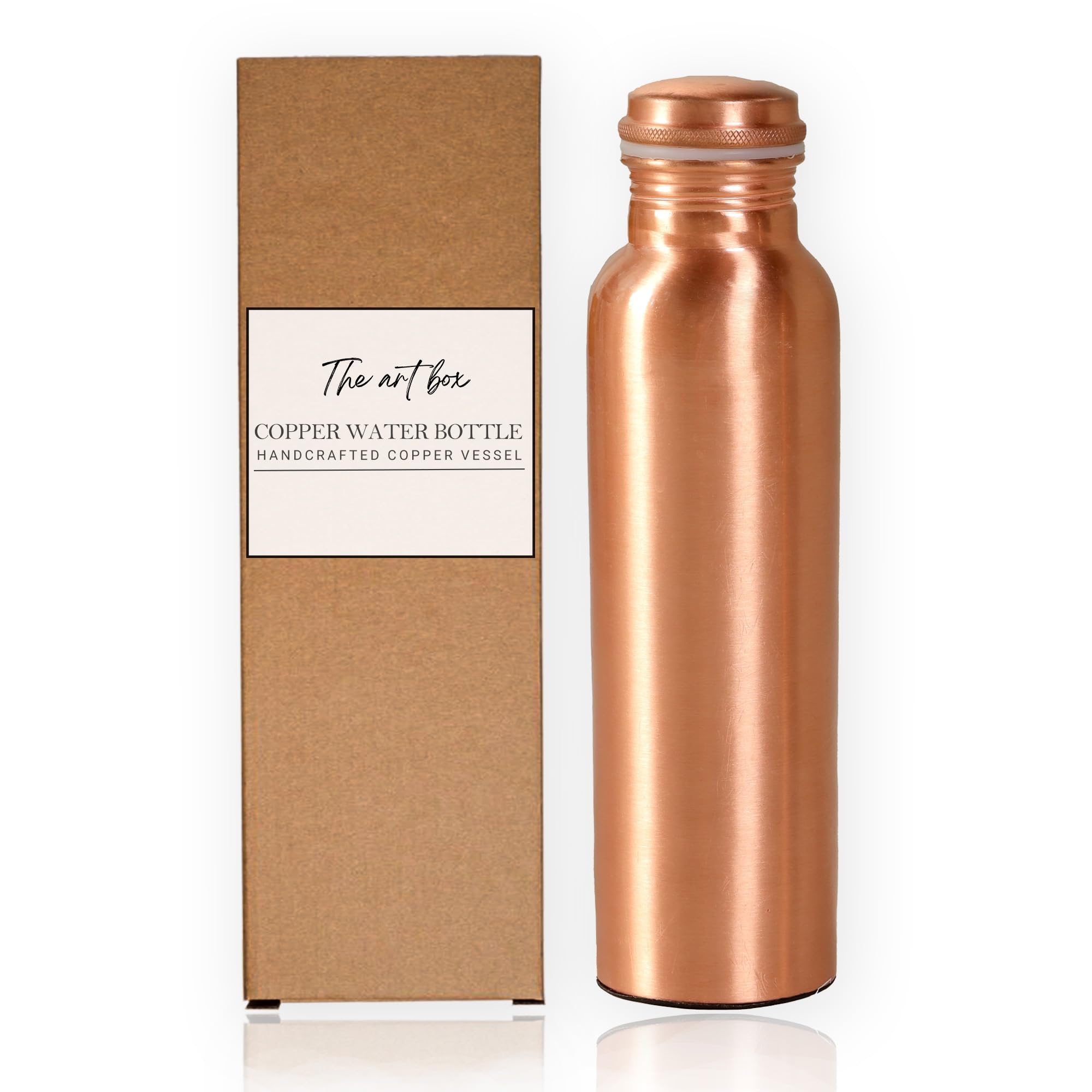 Amazon.com: THE ART BOX 34 oz Lab Tested Pure Copper Water Bottle