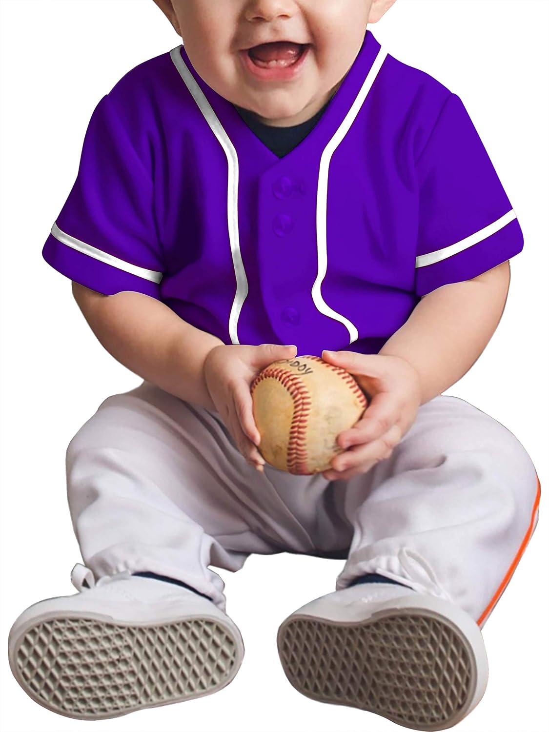 Ma Croix Mx Kids Button Down Baseball Jersey Little League Tee Softball Shirt