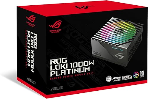 Miniatura 6 de ASUS ROG Loki SFX-L 1000 W Platinum (fuente de alimentación totalmente modular, 80+ Platino, ventilador PWM ARGB de 4.724 in, sincronización Aura,