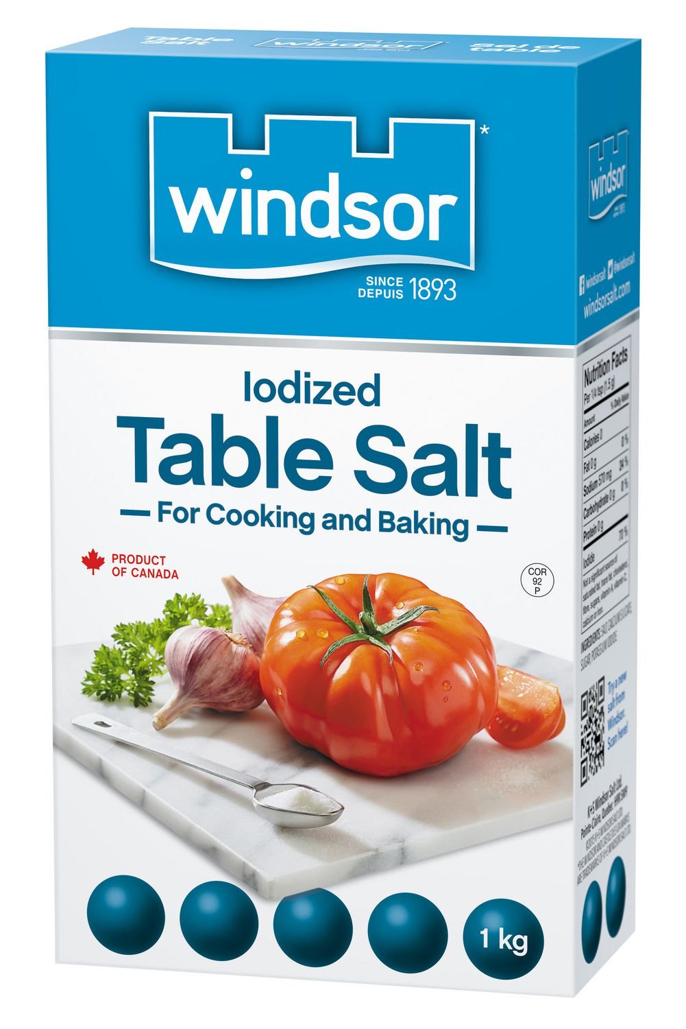 Amazon.com : Windsor Table Salt, 1 KG : Grocery & Gourmet Food