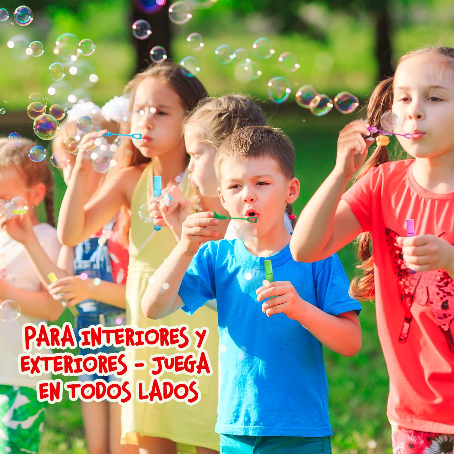 Magicat Dino - Juego de 20 pompas de jabón con diseño de Dinosaurio, en 6 Colores, para cumpleaños Infantiles, Bodas, Halloween, Mini Burbujas de Juguete como obsequio para niños — view 2