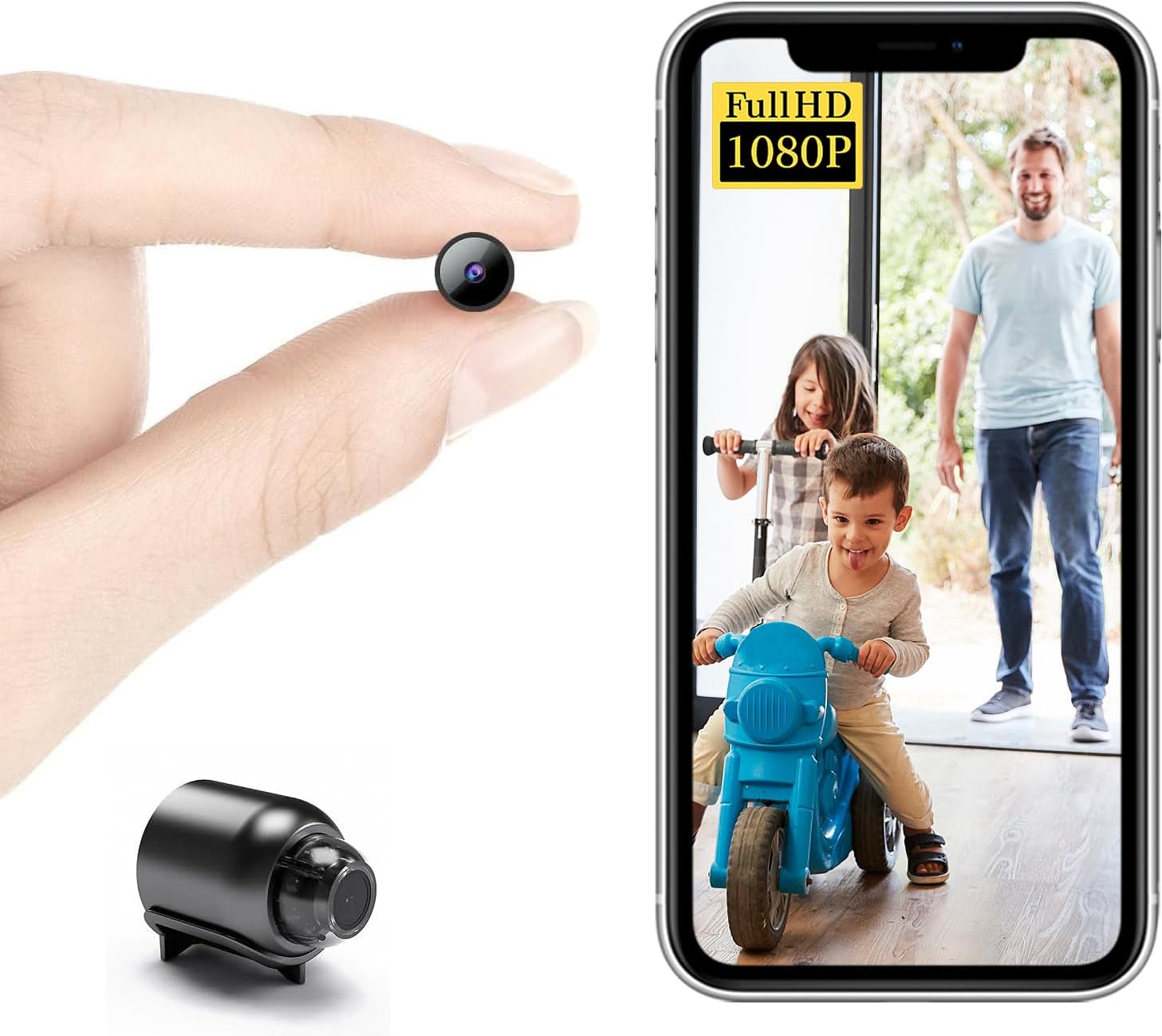 Amazon.com: Smallest Wireless WiFi IP Camera,HD1080P Concealed Cameras ...