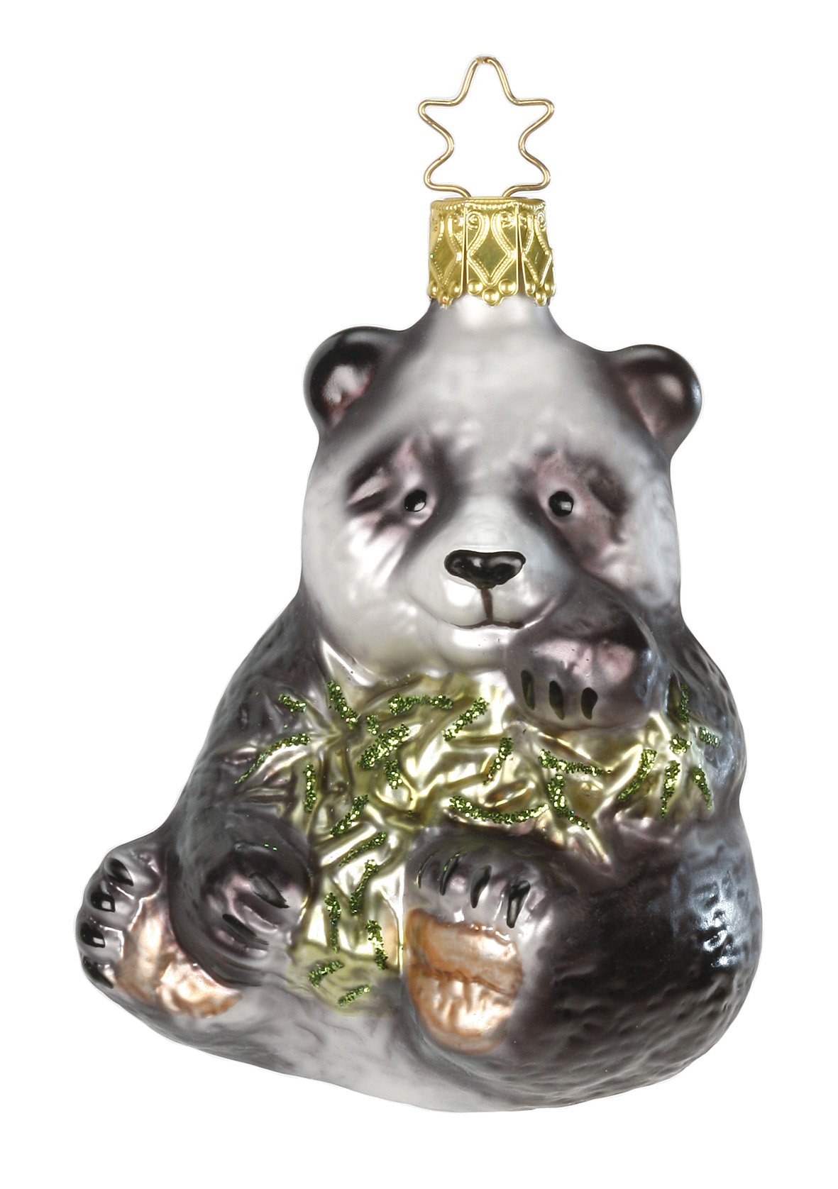 Boules de Noël Panda Ours en verre pour une décoration de sapin féerique
