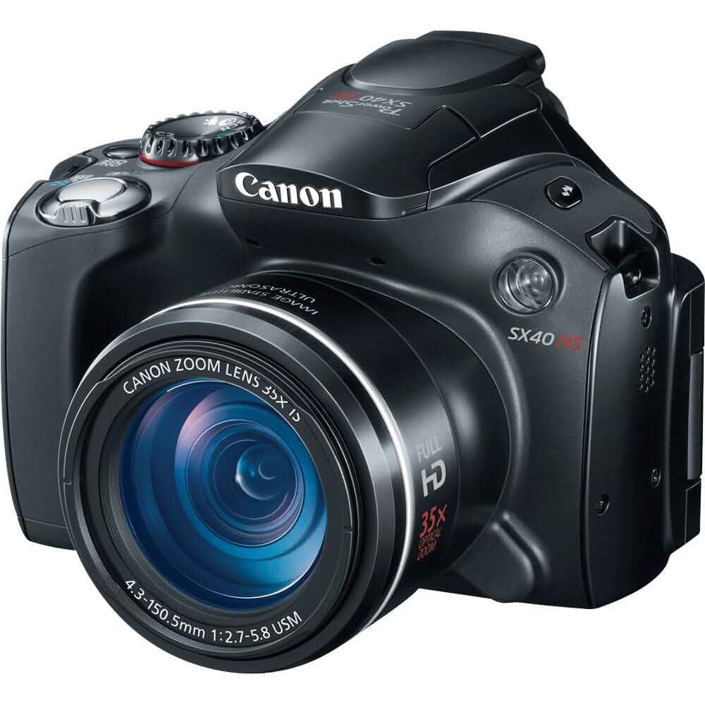 CanonSX40 HS 12.1MP Digital Camera with 35x Wide Angle Optical Image Stabilized Zoom and 2.7-Inch Vari-Angle Wide LCD SLR-like (bridge)
