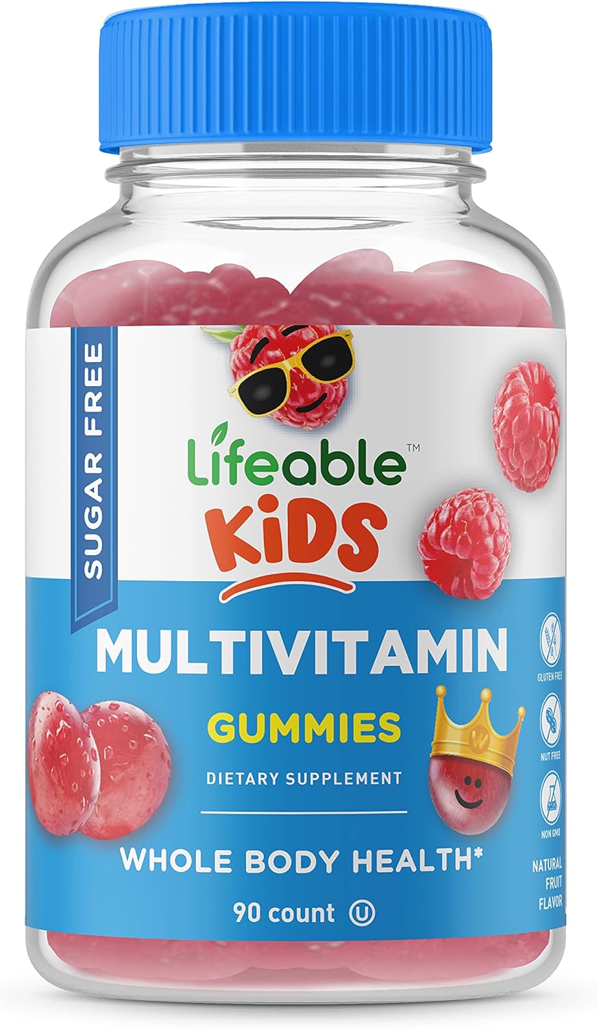 Lifeable Sugar Free Multivitamin for Kids Great Tasting