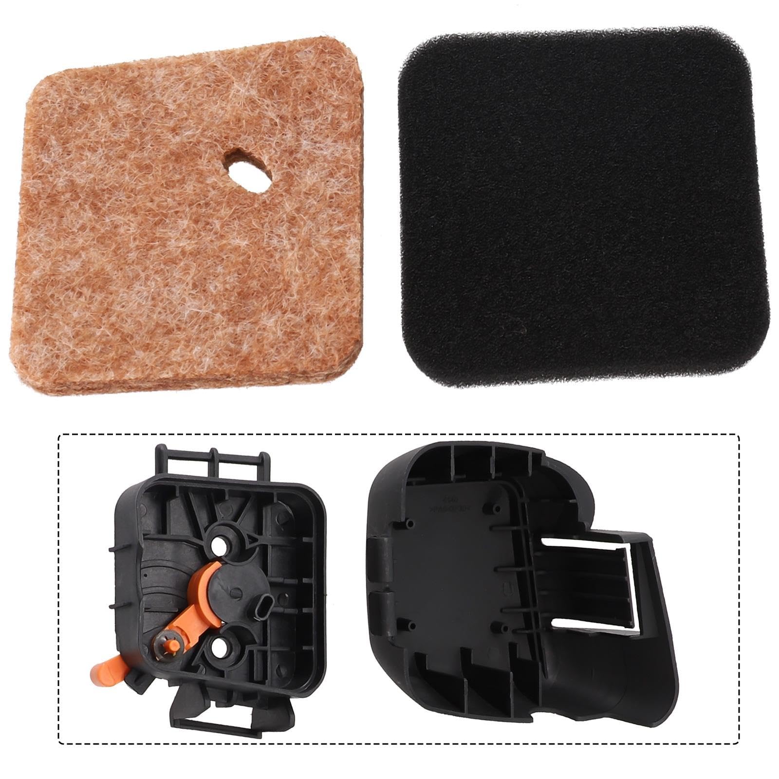 Filtros de aire para cortacéspedes Conjunto carcasa filtro aire para jardín, vida al aire libre, FS45, FS46, FS55, FS55C, HS45, piezas cortacésped OEM, reemplaza a 42281402852 Kit de filtro de aire