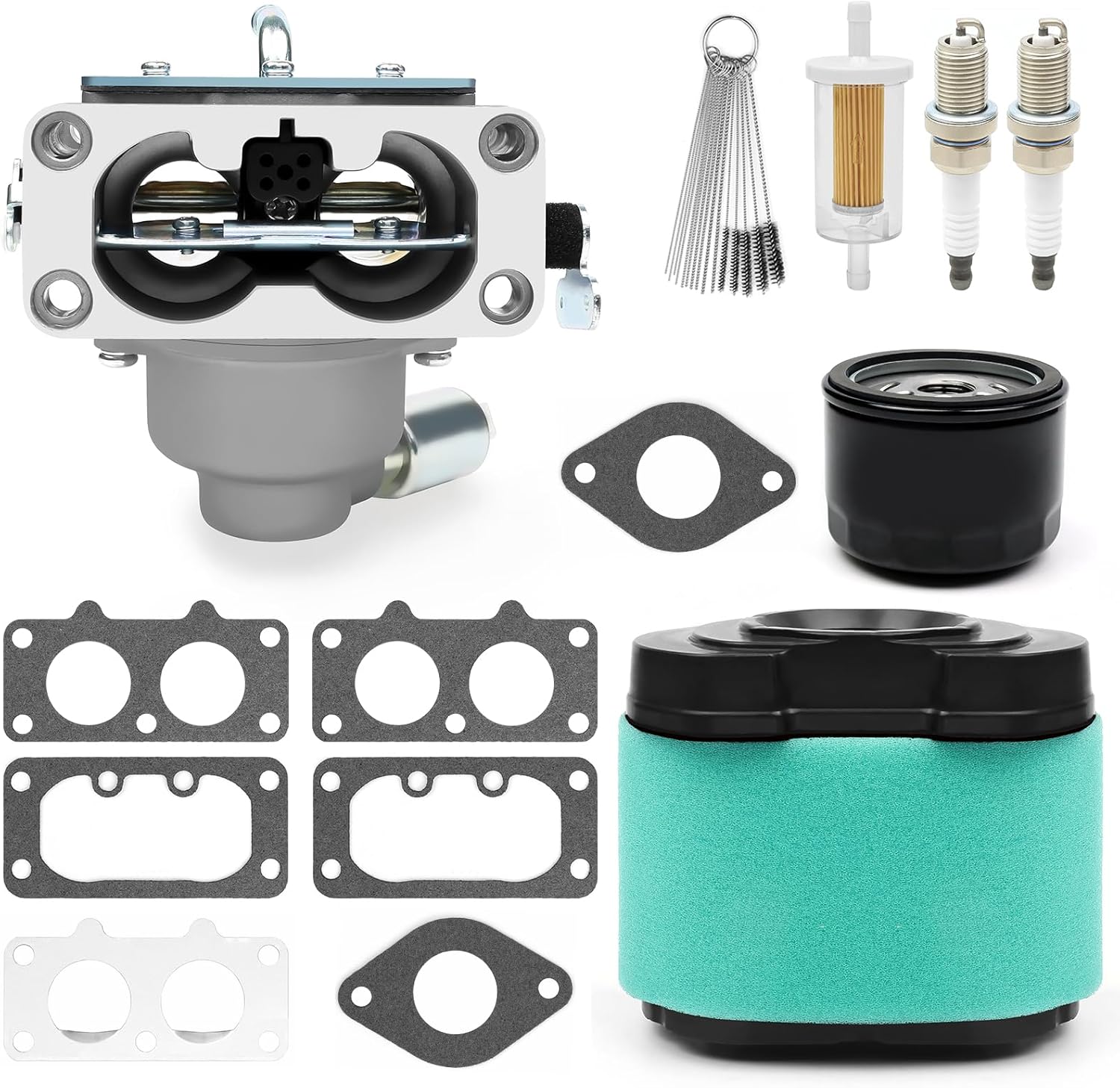 Carburetor Air Filter For Briggs & Stratton 20HP 21HP 23HP 24HP 25HP 406777 40H777 40S777 40G777 407777 44M777 44L777 44K777 40N877 40R877 For John Deere D125 LA135 X130R Z235 796227 792105 MIA11461