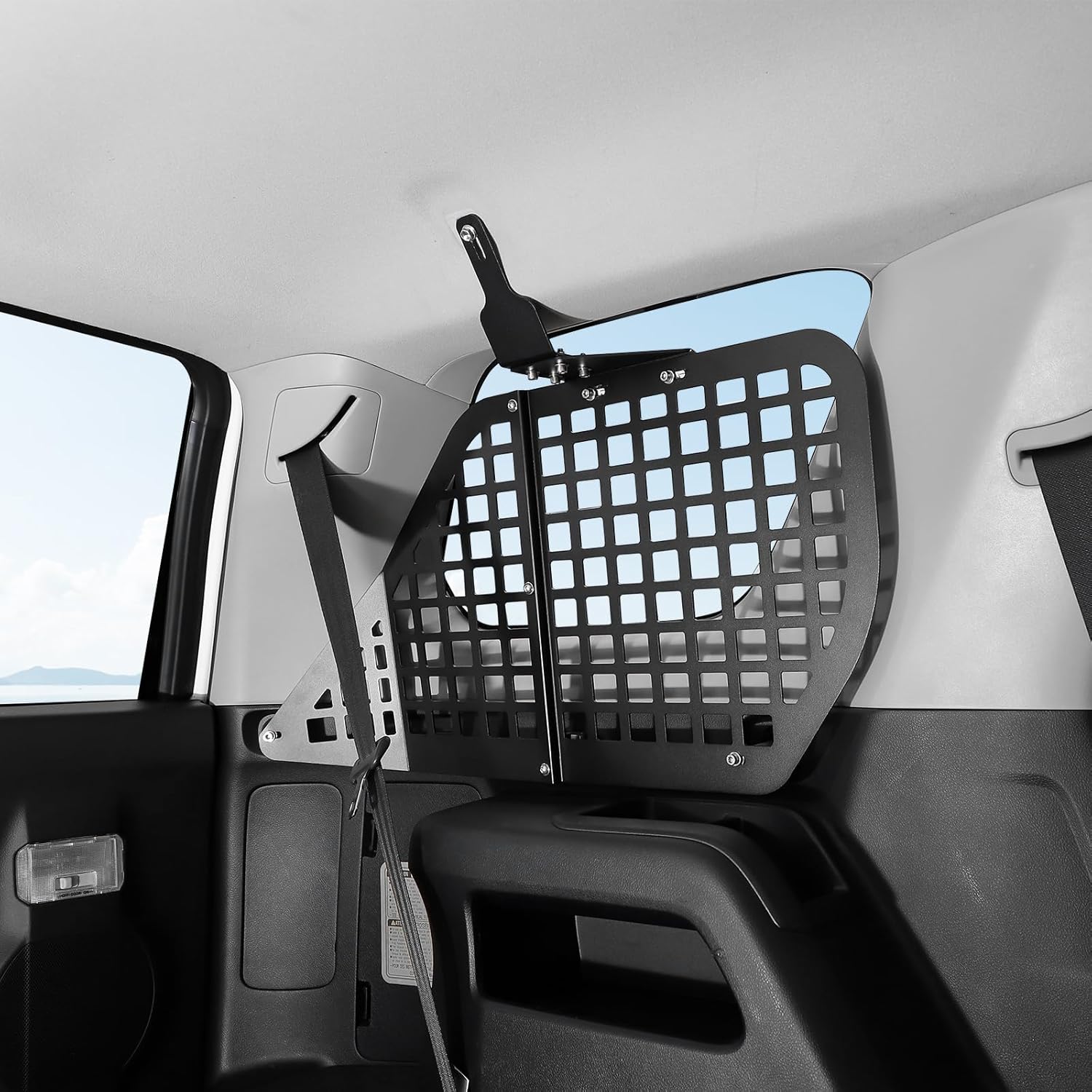 Jimen for 4Runner Molle Panel, Rear Side Window Storage Molle Panels Cargo Rack Shelf Compatible with Toyota 4Runner 2010-2023