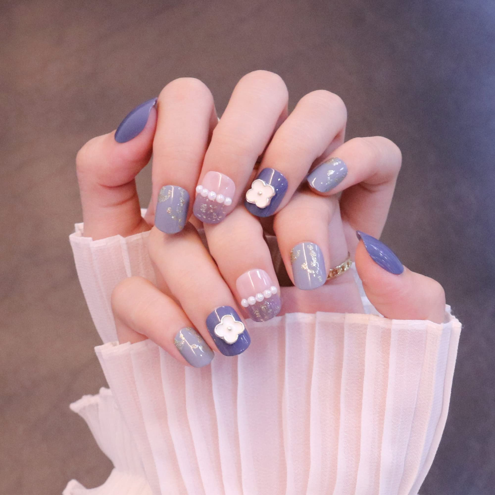 Amazon.co.jp: ALLMIRA ネイルチップ 3D爪 24枚入 ベリーショート