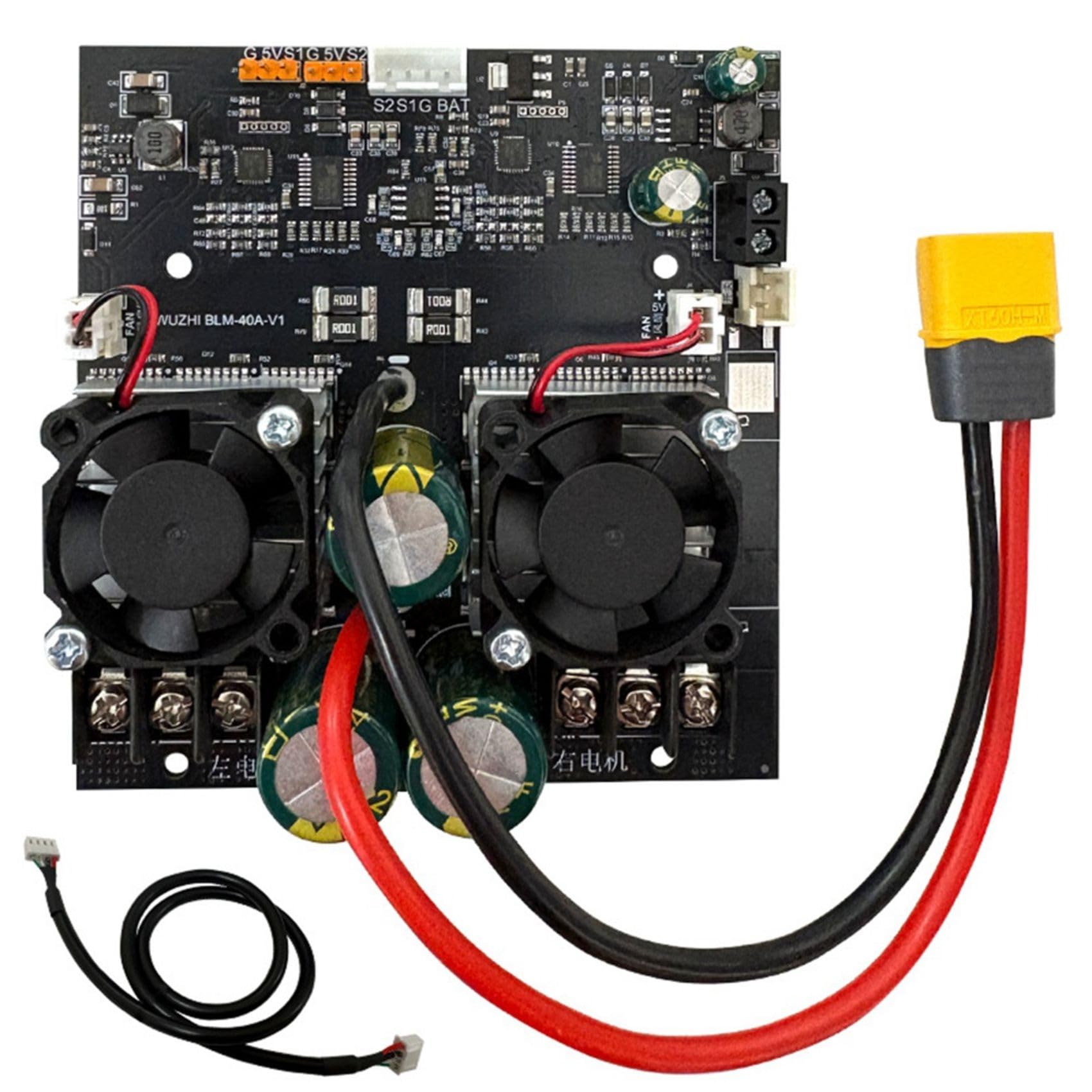 Jnchdghwa As Shown -40A Dual-Channel Bidirectional Motor Controller 80A 2400W Brushless Motor 7-30V Sensorless Bldc Esc
