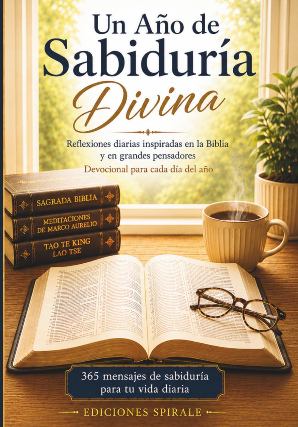 Un año de sabiduría divina: Devocional de 365 días con mensajes de la Biblia, de filósofos y maestros espirituales.