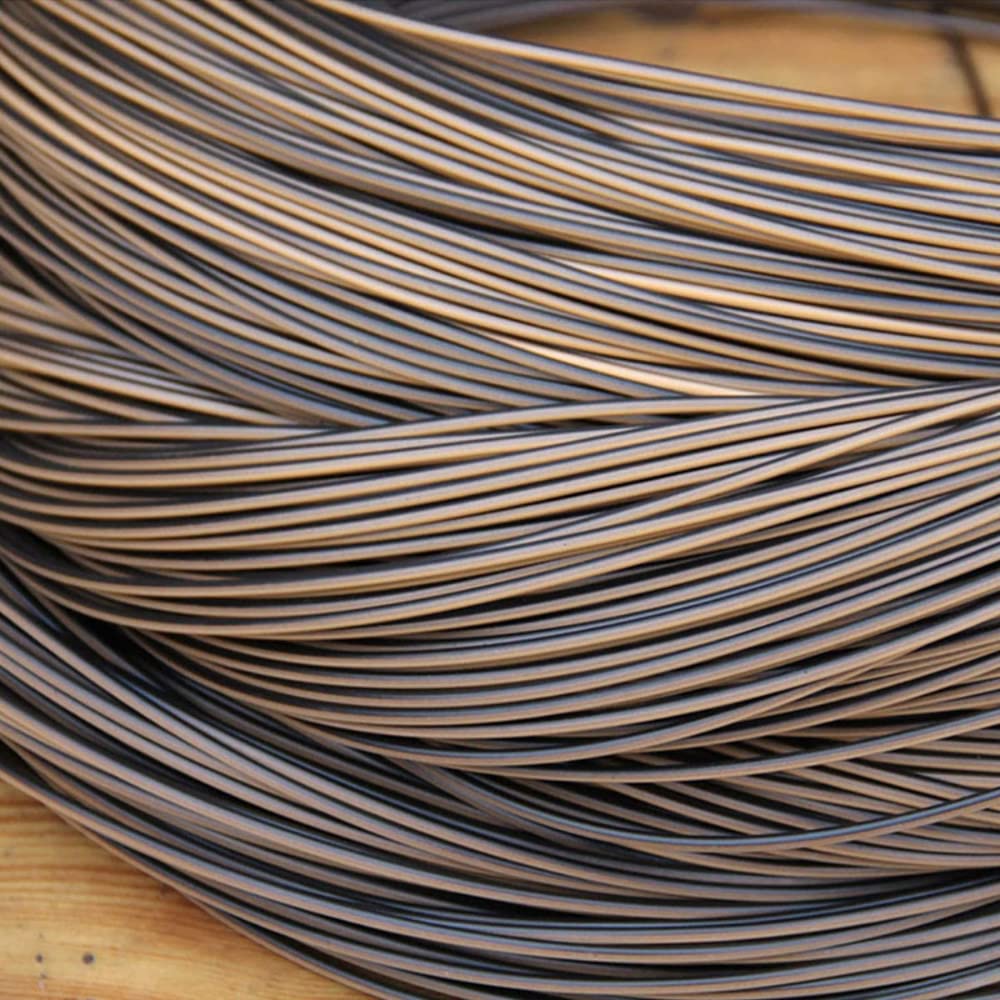 LQSSA 500G(90M) Brown Solid Round Synthetic Rattan Weave, Wicker Restoration Material, Plastic Synthetic Rattan 2.5Mm/Brown 1