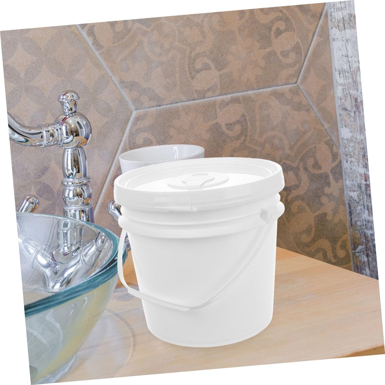 Homoyoyo Lot de 2 Boîtes à Lingettes Humides en Plastique avec Couvercle et Poignée, Grosse Capacité, Matériau Sûr, Portable pour Bébé, Voiture et Salle de Bain