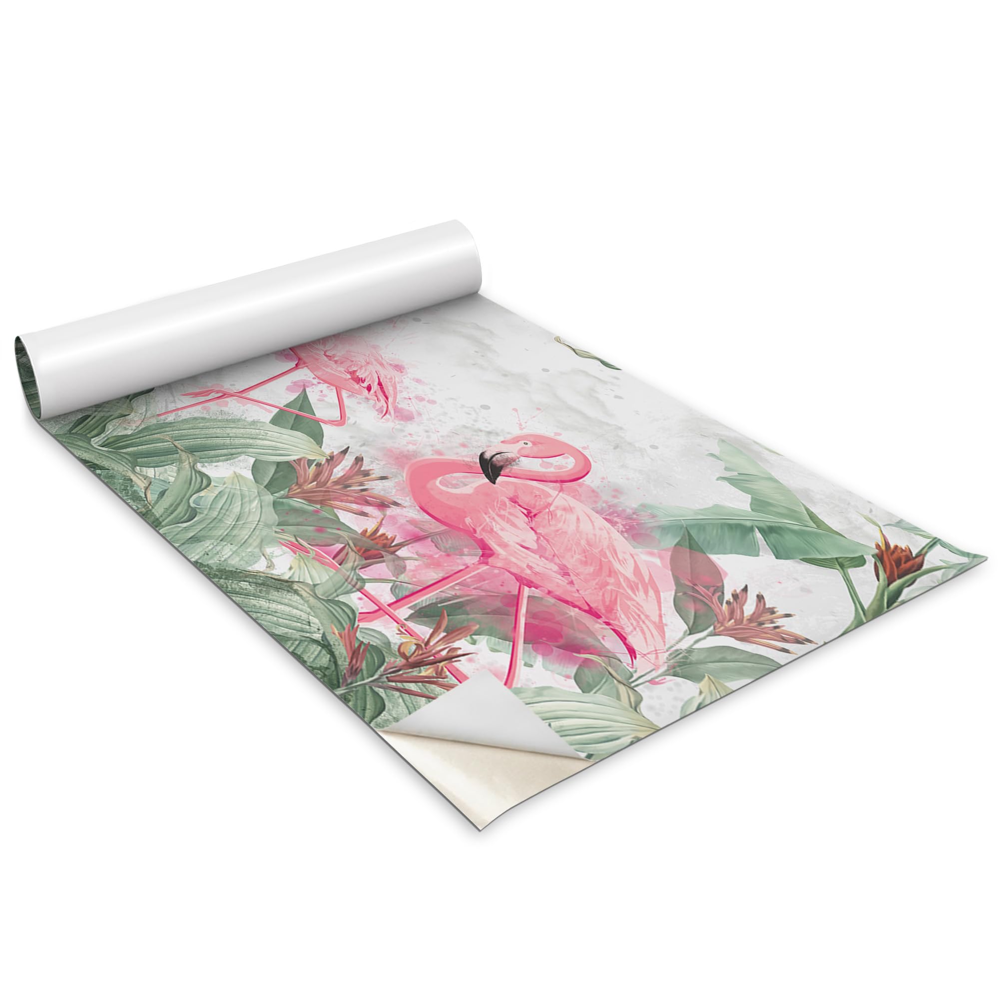 Papel adhesivo para ocultar imperfecciones en muebles vinilo flamencos autoadhesivo armario