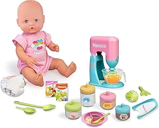 Super Meals Baby Doll with Recipe Book, Kitchen Accessories, 2 in 1 Blender, 16" Doll