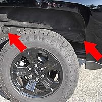 Vista 5 de RDBS 6 tapones para orificios de tubo de marco para GMC Sierra y Chevrolet Silverado 2500HD 2001-2019 para pozo de rueda trasera y agujeros de marco