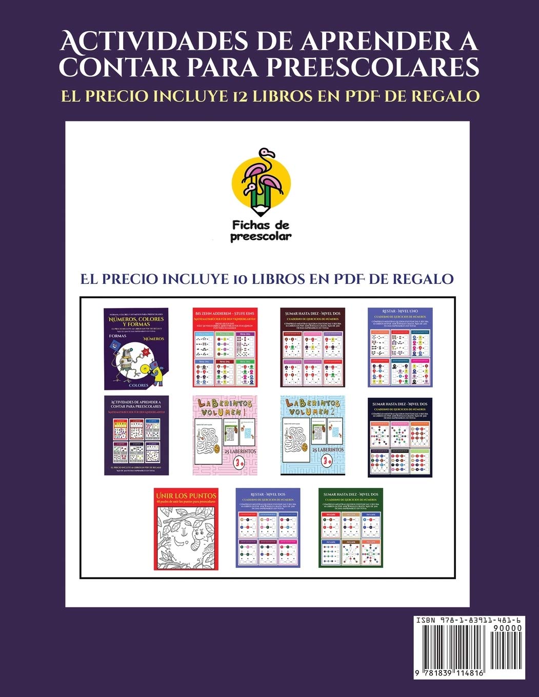 Juegos de matemáticas para preescolar (Actividades de aprender a contar para preescolares): Un libro de actividades para aprender a contar para niños en edad preescolar/de infantile. (11)