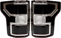 Vista 8 de Carcasa de luz trasera compatible con lámparas de freno traseras del lado del conductor y del pasajero de Ford F150 F-150 2004-2008