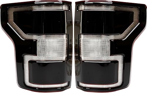 Miniatura 8 de Carcasa de luz trasera compatible con lámparas de freno traseras del lado del conductor y del pasajero de Ford F150 F-150 2004-2008