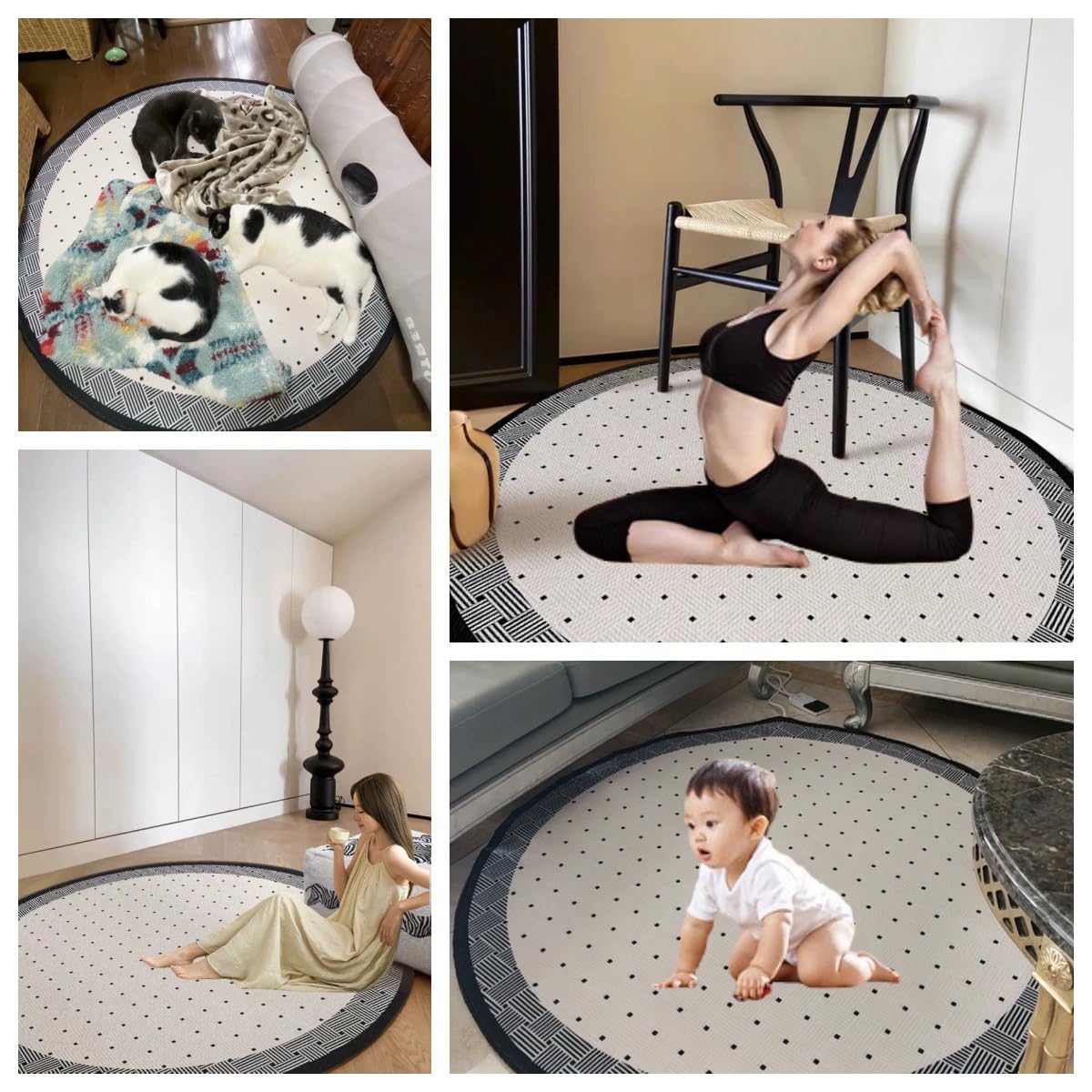 Alfombra eléctrica calefactora, calefactor radiante de doble capa, 60 niveles de ajuste, alfombrilla calefactora impermeable, ideal para sala de estar, dormitorio y sala(Style 4,70.8in)