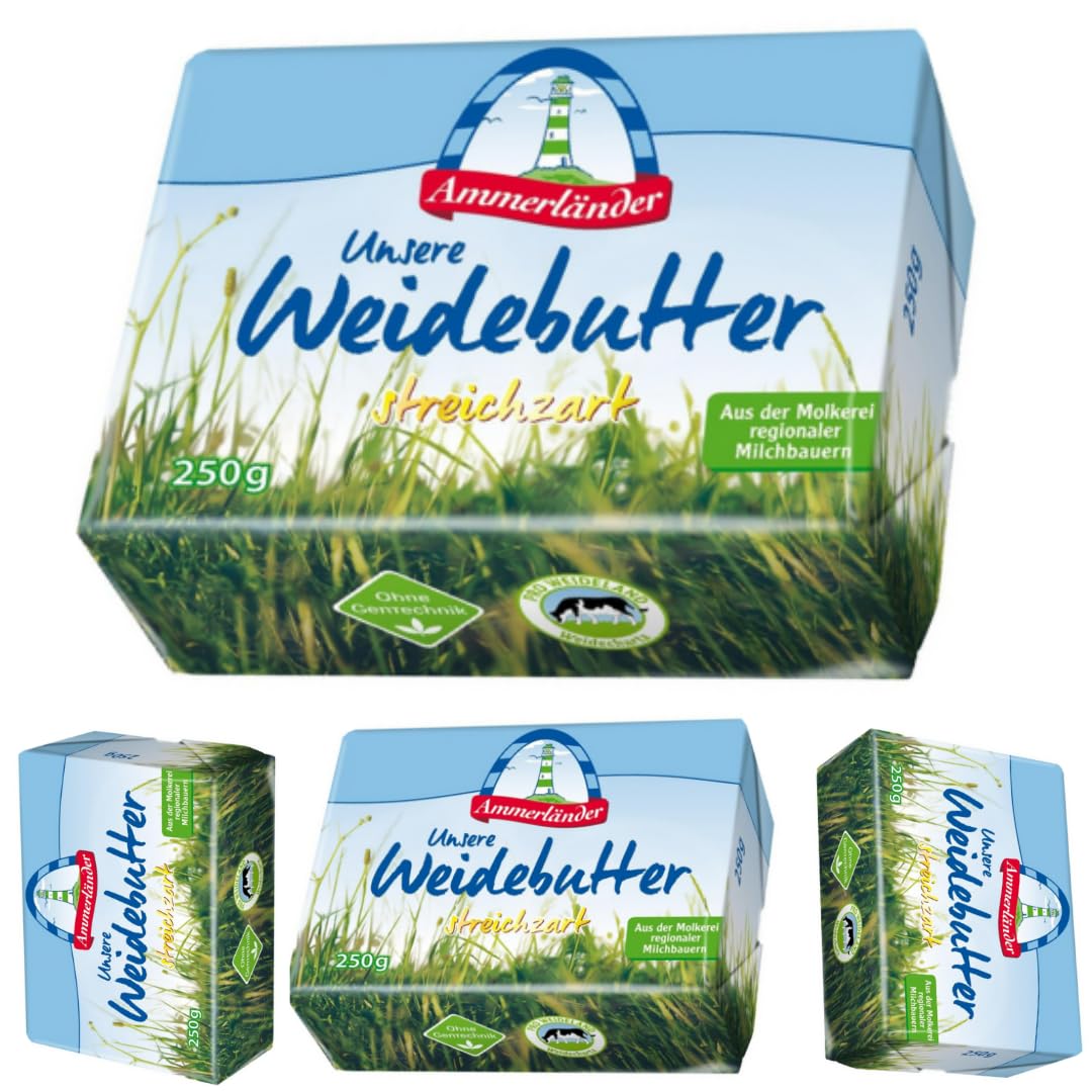 Ammmerlander Gute Butter mit schutz versiegelung 250 gramm, 4 er