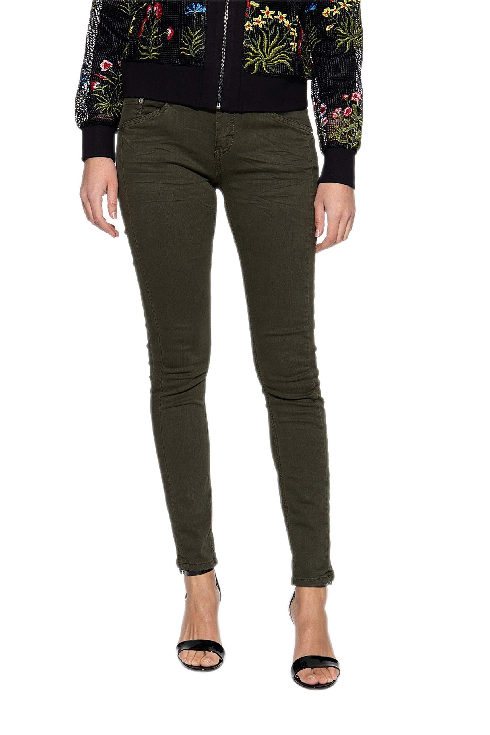 ATT, Amor Trust & Truth Women's Nora Jeans Not Applicable, Dark Green, 34W/ 32L