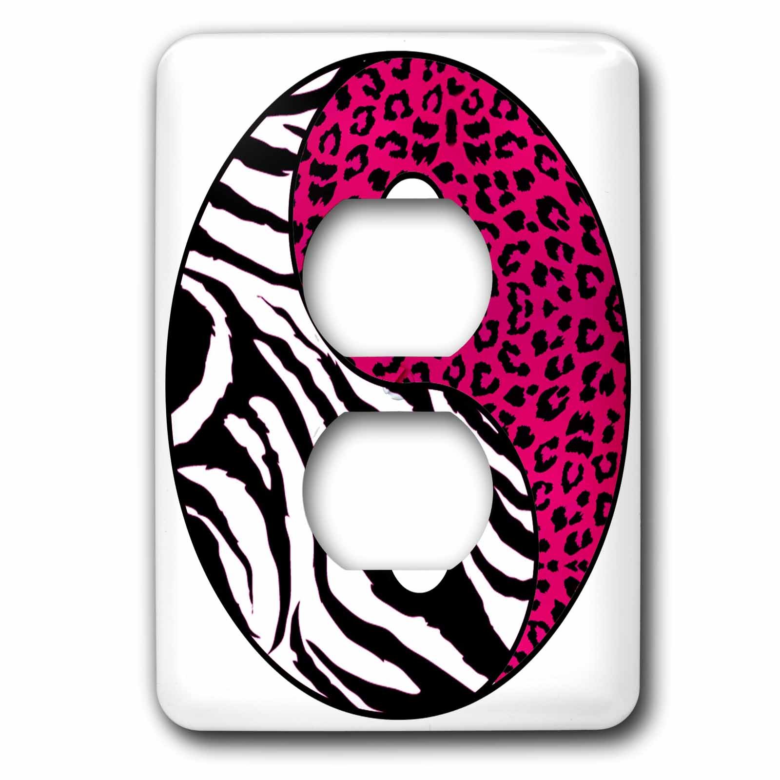 Couvercle de prise Yin et Yang Rose 3dRose lsp_77612_6 pour décoration murale