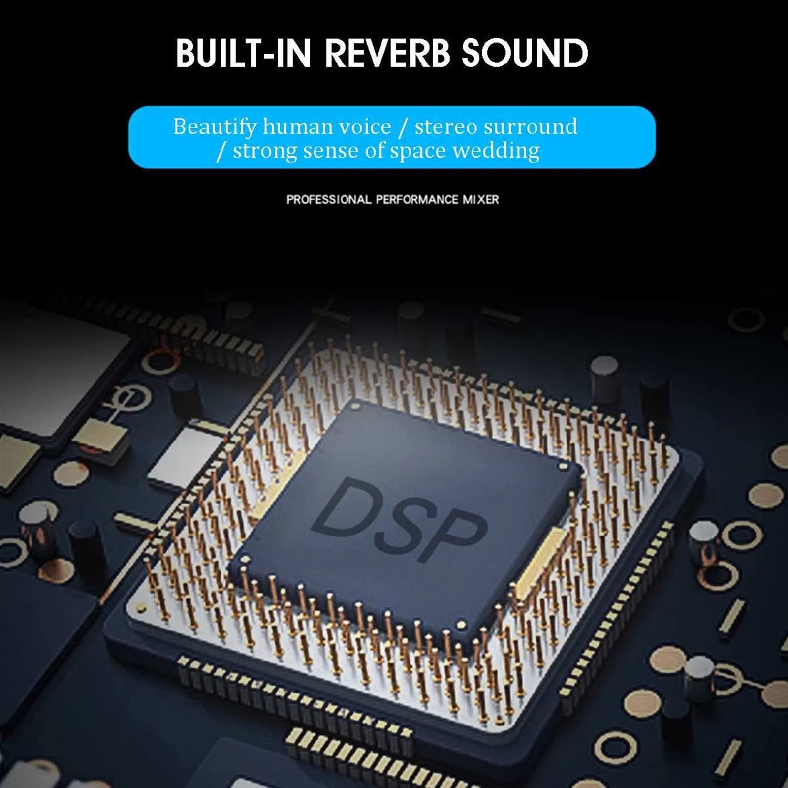 7-kanałowy mikser audio konsola miksująca dźwięk stereo Bluetooth USB nagrywanie komputerowe odtwarzanie zasilanie fantomowe USB cyfrowy mikser audio wzmacniacz dla Party Studio