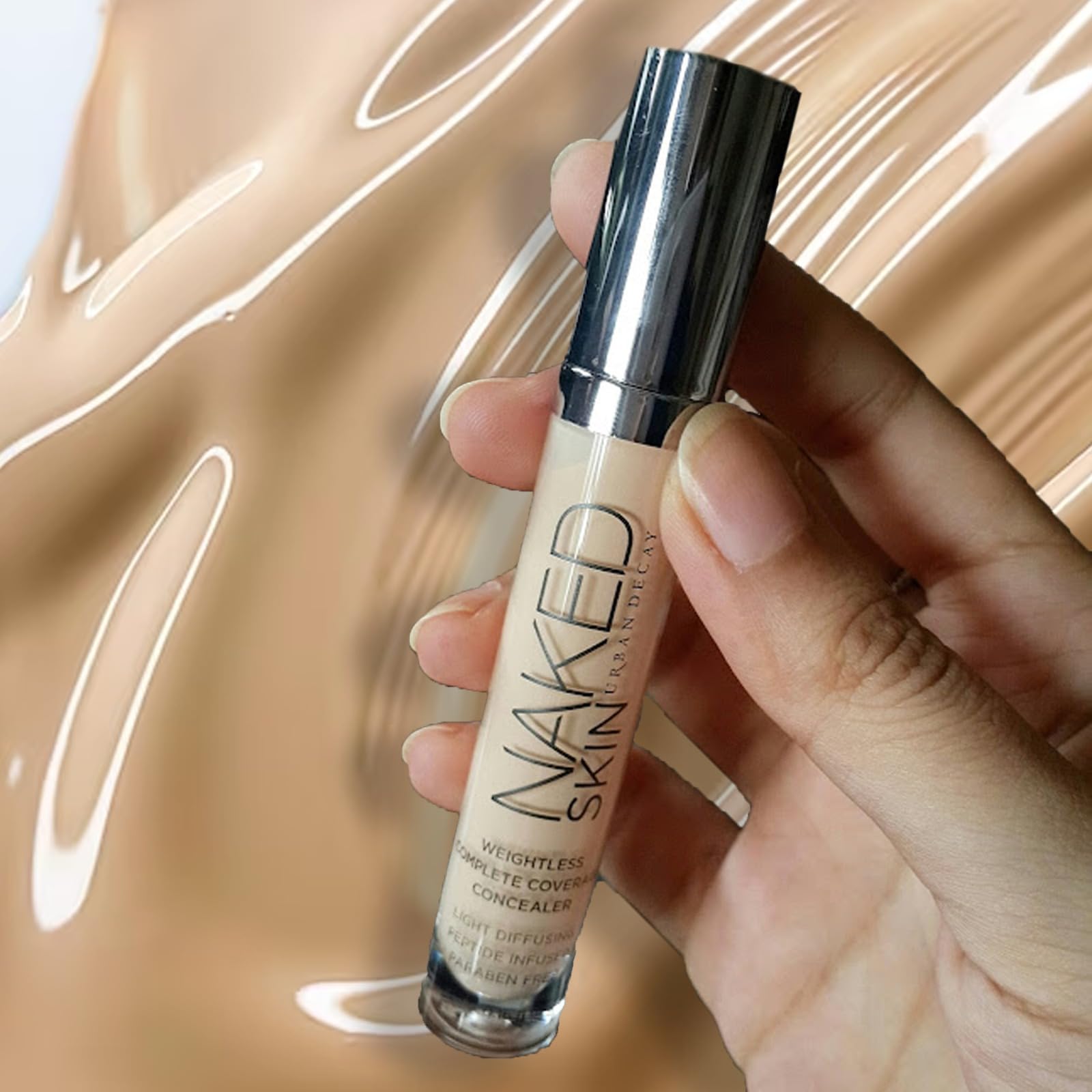 U-r-b-a-n D-e-c-a-y Naked Skin, Weightless Complete Coverage Concealer, Light Diffusing, Peptide Infused, Fair Warm - Image 2
