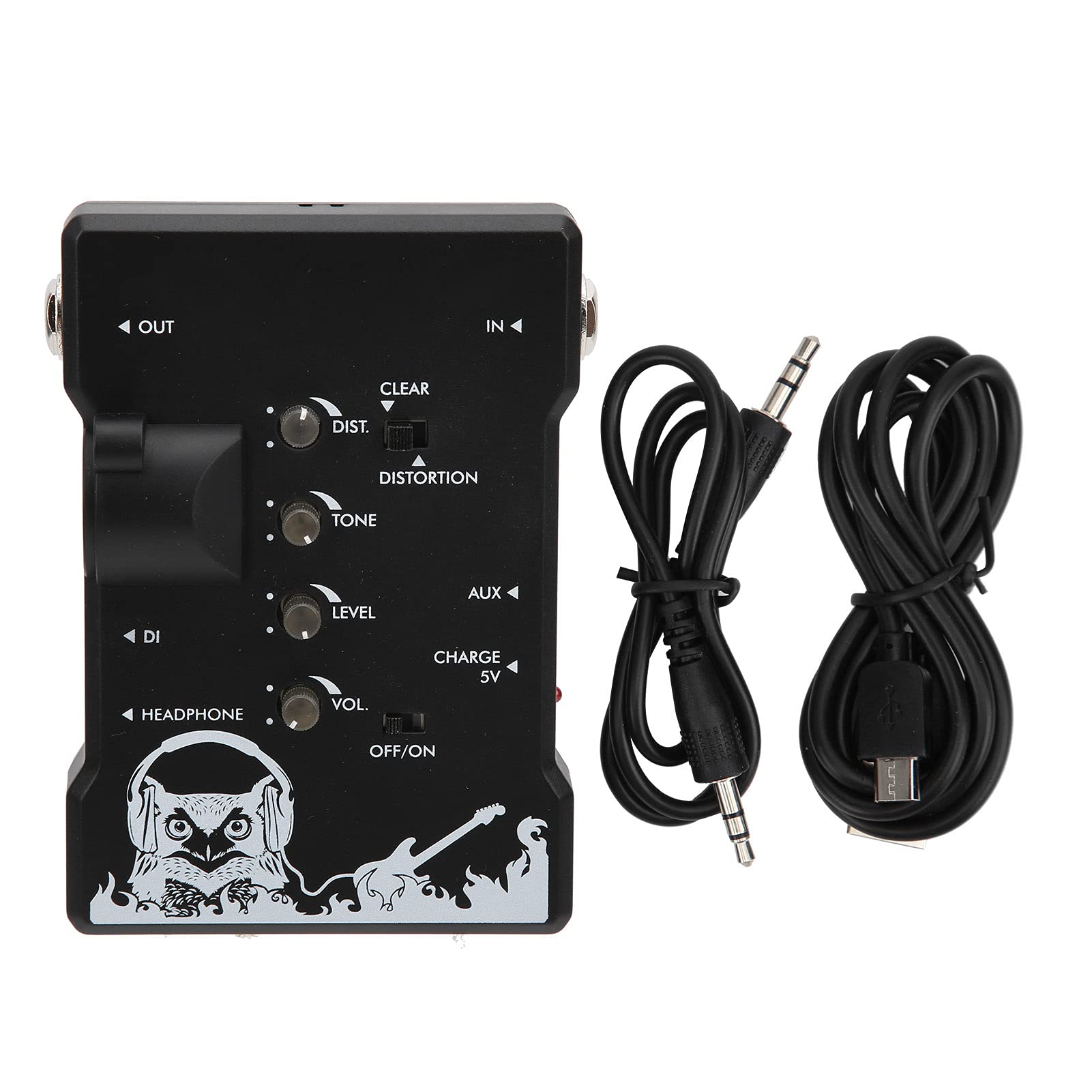 Kopfhörerverstärker Kompakter Wiederaufladbarer Tragbarer PreStage DI-Trainer mit XLR-Ausgang für Musiker und Audiophile 3,1 X 4,5 X 1, Zoll (Gitarre)