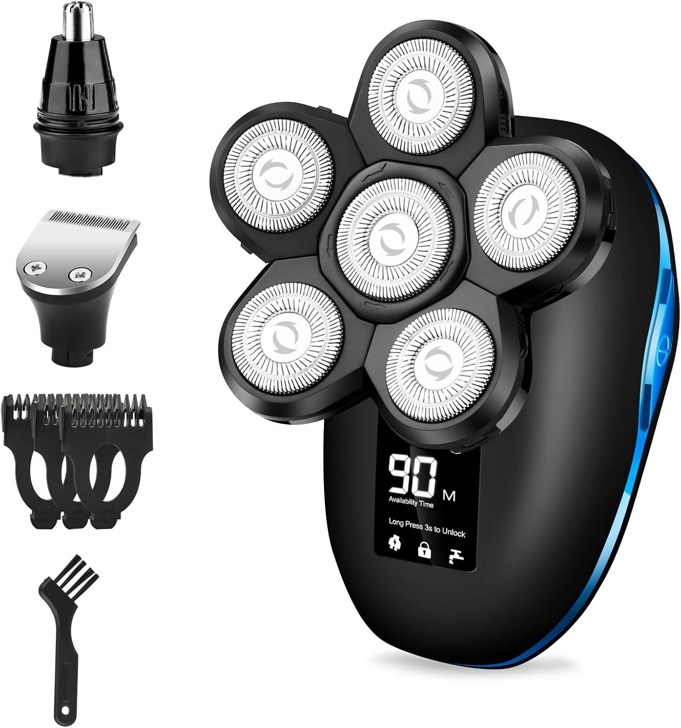 Men's Shaver Rotary 6D Head Shaver Electric Shaver USB