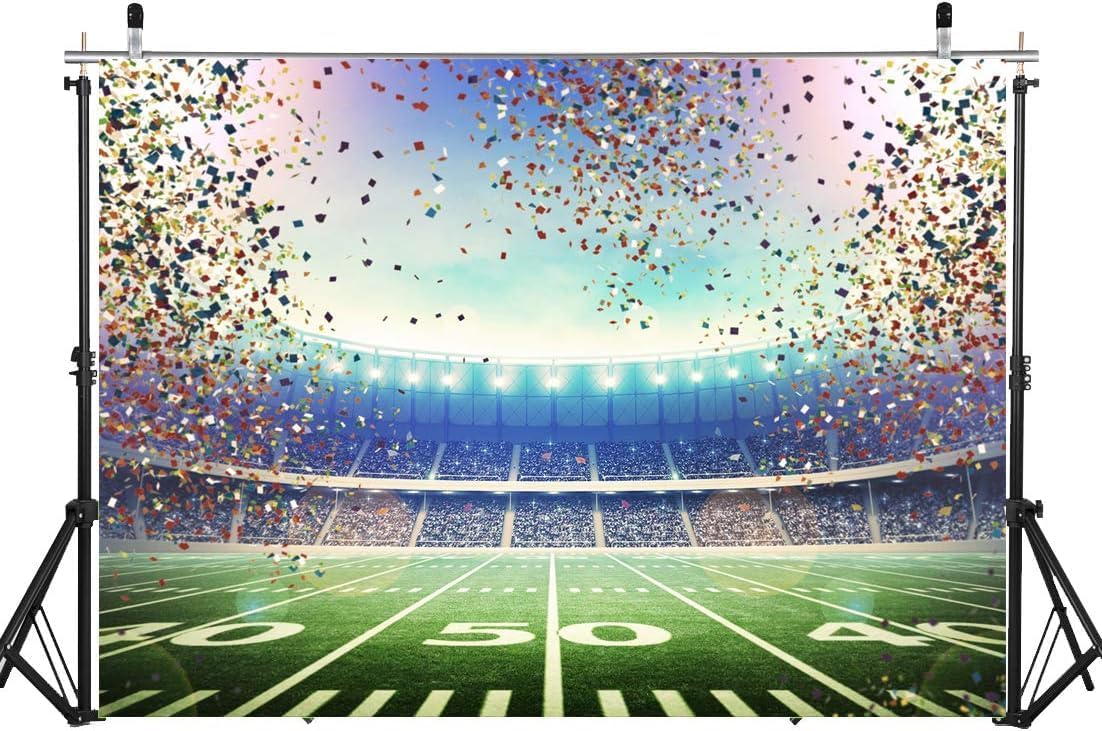 Super Football Party Decorations 2026 Backdrop Banner 5X3 Ft Sport Fans Birthday Decorations Banner Football Themed Party Decor Background Photo Booth for Wall Decor