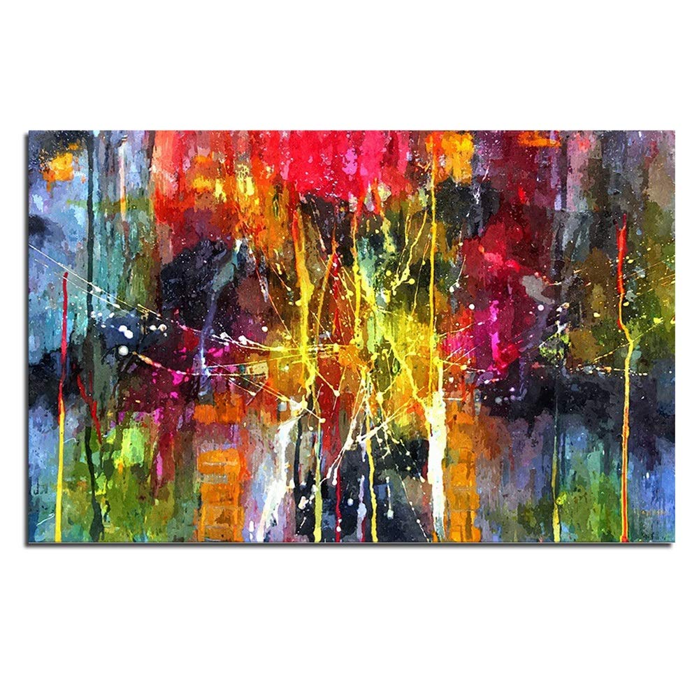 MXLTIANDAO Oil Painting Mural Decorative Painting Single Abstract Color Wall Painting Porch Mural (Frameless Painting Core) (Size : 5075cm)