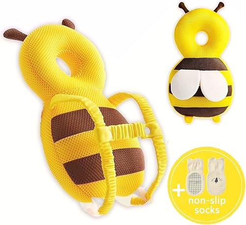 Mochila protectora de cabeza de bebé Bee Soft Landing & Safety Protección contra caídas para bebés gateando y caminando y cojín de espalda caída